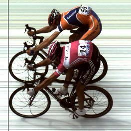 Photo-finish du Tour de France 2005