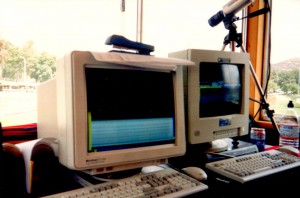 Press Box at the 1996 DII NCAA Championships. 