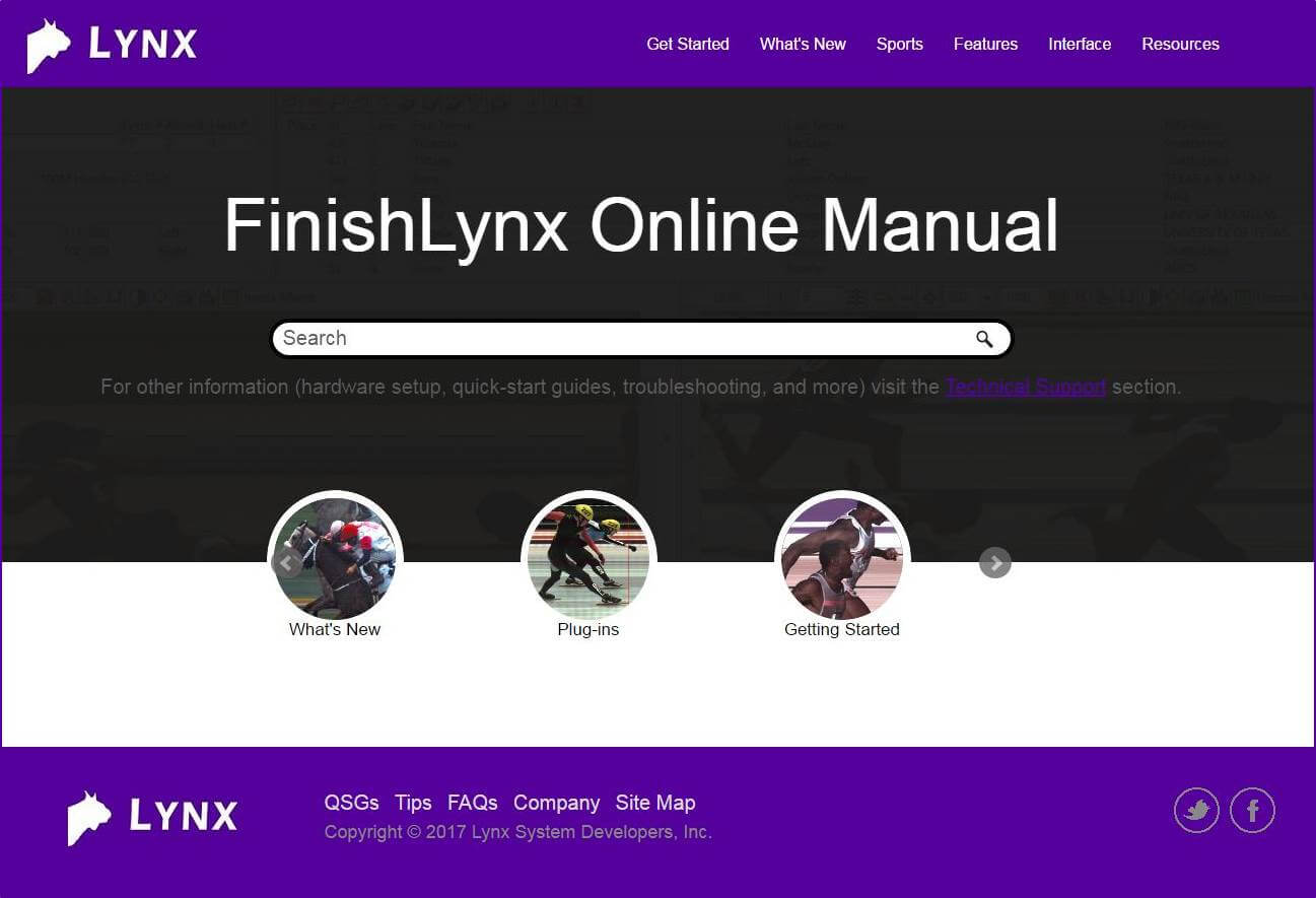 Online FinishLynx Manual - Homepage
