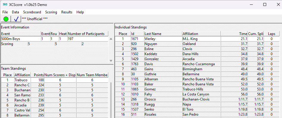 XCScore GUI